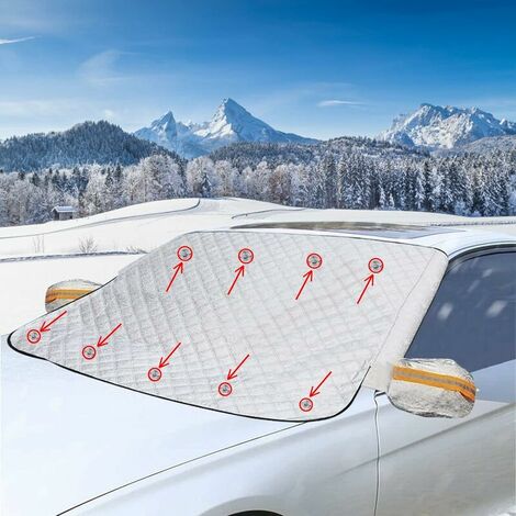 READCLY-Car Windshield Cover, Winter Windshield Protection, Windshield Frost  Protector with Rearview Mirror Cover, 9 Magnetic Folding Protection Cover,  Universal (113145cm)