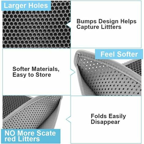 2 layer sifting cheap cat litter mat