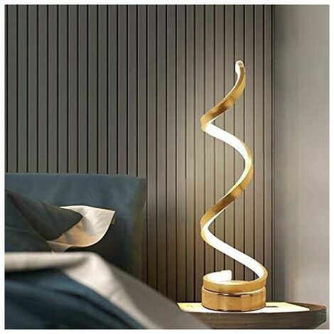 Spiral bedside store lamp