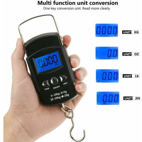 Fishing Scale Electronic Digital Scale 110LB 50KG Hanging Hook