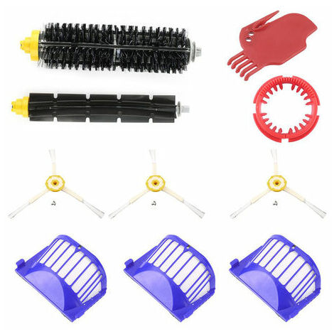DLD Accessory for iRobot Roomba 600 610 620 630 645 650 655 660 680 500  Series Model 595 Replacement Kit Replenishment Parts Set Filter Side Brush