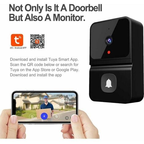 Smart Wireless Doorbell Camera, WiFi Video Doorbell Camera with