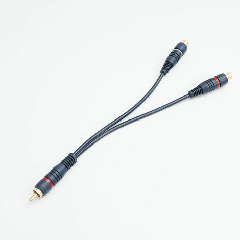 RCA Y Cable - RCA Mono Female to Two RCA Male - Dedicated Audio