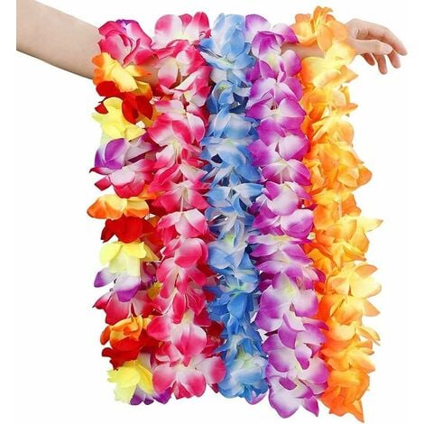 SPRING PARK Unisex Hawaiian Leis Tropical Leis Flower Garlands Dress  Necklace Party Night - Walmart.com