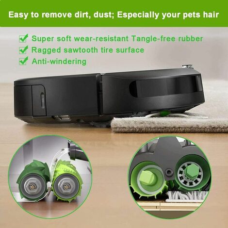 For iRobot Roomba i3 i4 i6 i7 i8/Plus E5 E6 E7 Roller Brushes Filters Dust  Bags
