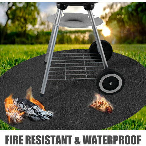 Fire resistant grill clearance mat