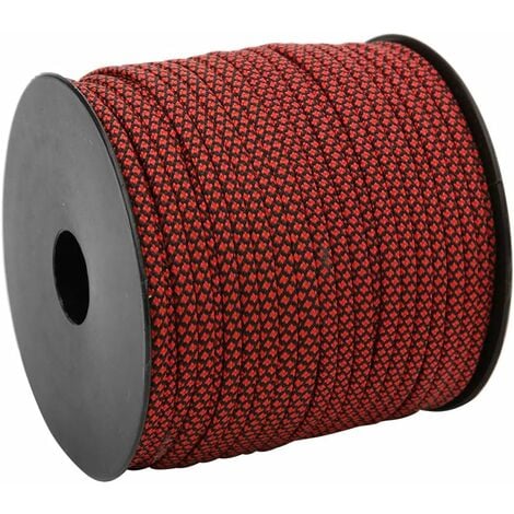Core Paracord, 4mm Paracord Red Paracord 50M 4MM Thick 7 Core Red Paracord  Rescue Tying Tent