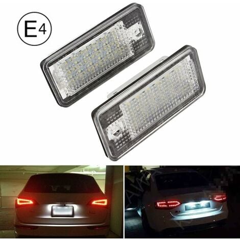 LED license plate lighting for Audi Q7 A4 B6 B7 8E A6 4F C6 A3 8P license  plate