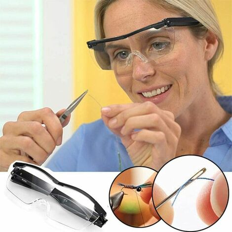 Magnifying Glasses With 2 Leds - Illuminated Magnifying Glasses For Reading,  All Precision Work, Repairs, Sewing, Jewelry, Watches And Crafts - 5 Deta