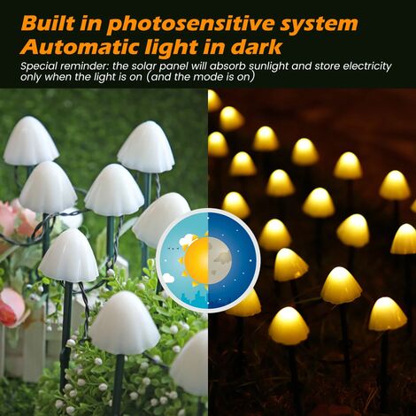 Mini mushroom deals solar lights