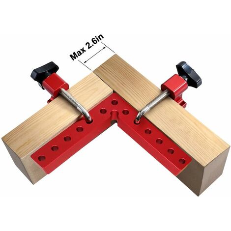 90 Degrees Positioning Squares Right Angle With Clamps Aluminium Alloy  L-type Corner Woodworking Carpenter Clamping Tool (140mm X 140mm)