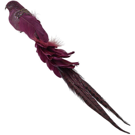 Déco Oiseau Payton Rouge Plume