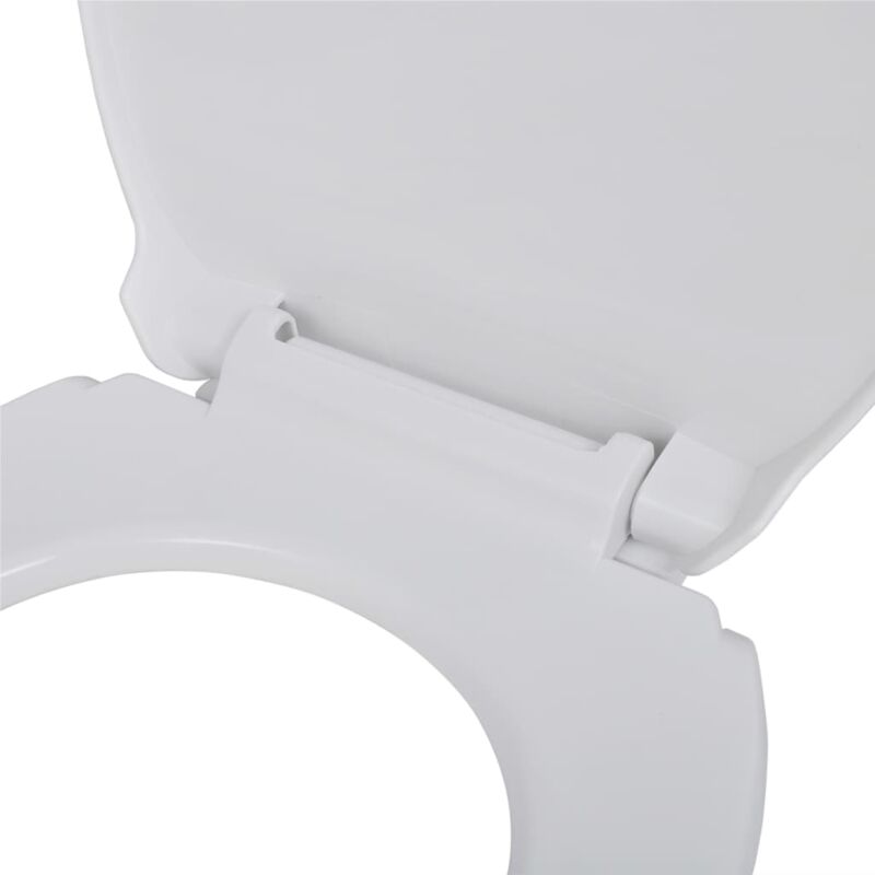 vidaXL Abattant WC avec frein de chute 2 pcs Plastique Blanc