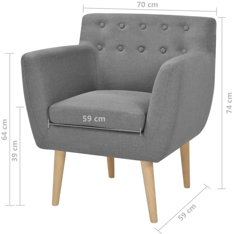 DUHOME Fauteuil de salon gris en velours pivotant réglable en hauteur 440