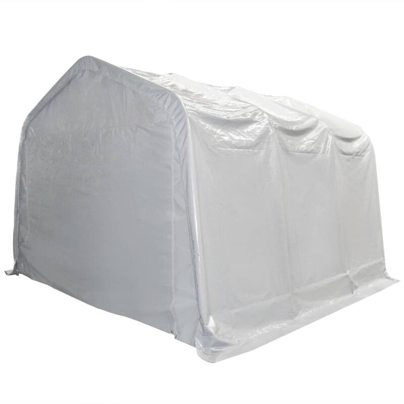 vidaXL Tente de rangement PVC 550 g/m² 4x6 m Blanc