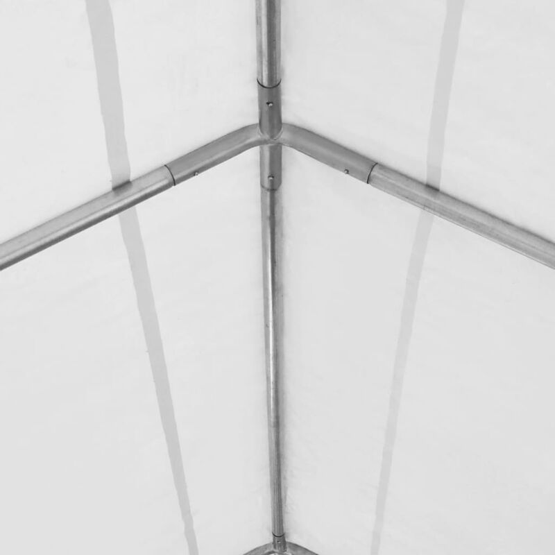 vidaXL Tente de rangement PVC 550 g/m² 4x6 m Blanc