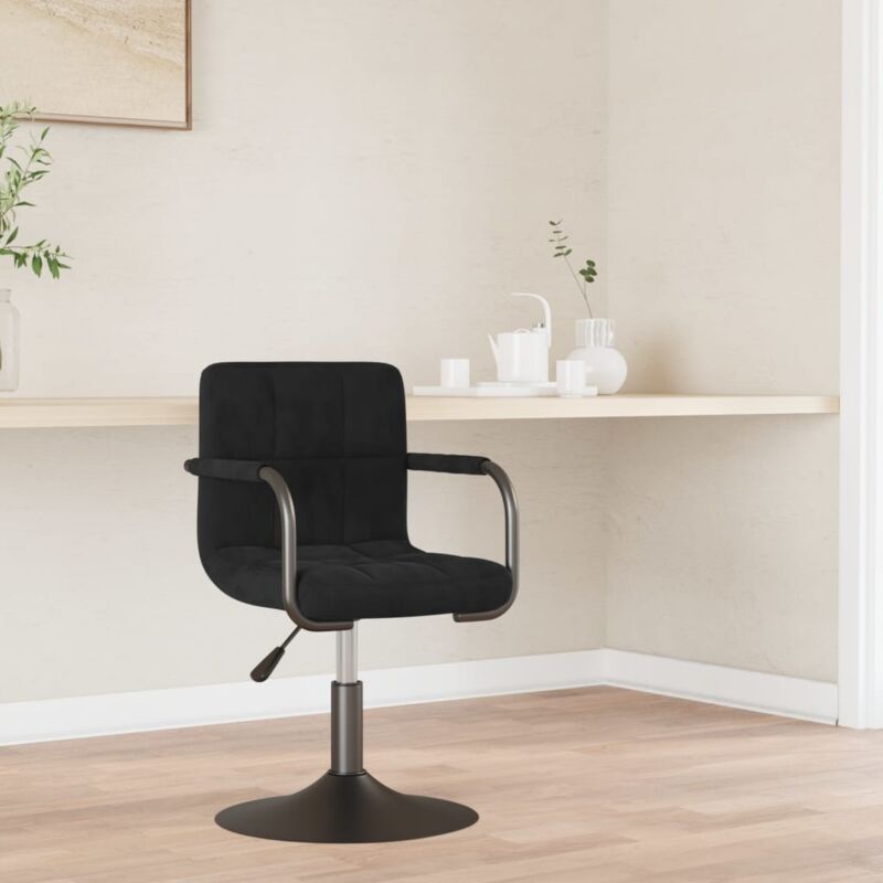 Chaise pivotante LAS en velours grise pour un salon design.