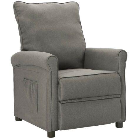 Fauteuil inclinable Gris clair Tissu