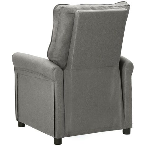 Fauteuil inclinable Gris clair Tissu