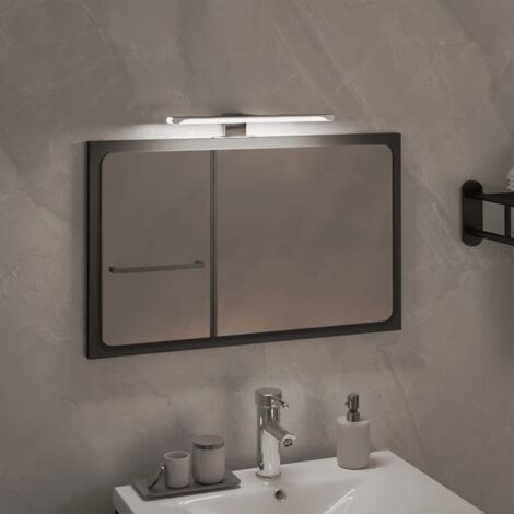 Lampe miroir contemporaine longue noire salle de bain 13W 3000K
