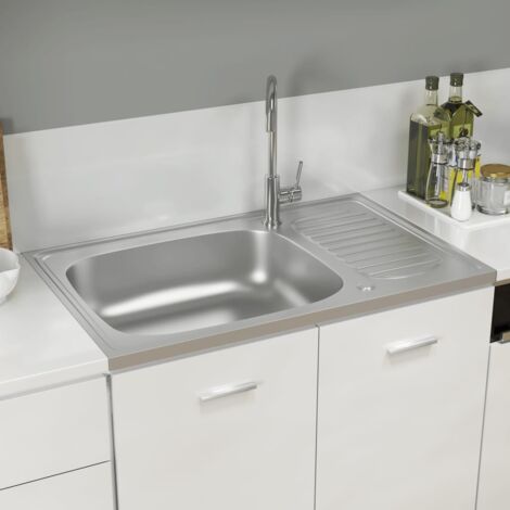 Évier De Cuisine Cascade En Acier Inoxydable, Grand Lavabo À Cuve Unique  Avec Robinet Tactile Multifonction Du 239,84 €