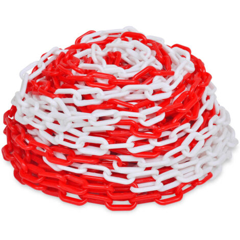 Chaîne d'avertissement Rouge et blanc