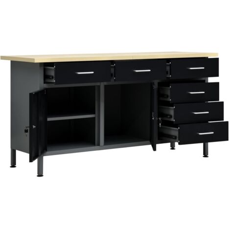 VEVOR Etabli Multifonction Garage Atelier 122x61x104 cm Table de