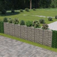 vidaXL Mur de gabion Acier galvanisé 450 x 30 x 100 cm