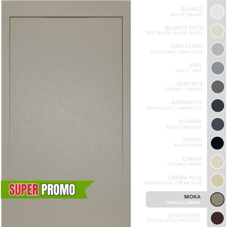 SOULBATH Plato de Ducha Extraplano Antideslizante – Resina Gel Coat - Textura Liso/Piedra – MOKA - 160x90 - Extraplano 3cm - Incluye Válvula desagüe y Rejilla integrada mismo color