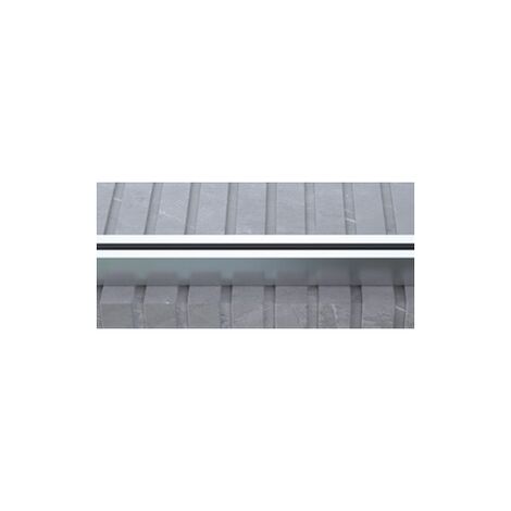 Mampara de ducha angular 1 corredera + 1 fijo + lateral - con perfilería inferior - Cristal transparente templado 6mm antical - 105-110 cm Ancho adaptable x Fijo 77-79 cm - Alto 195cm - Plata