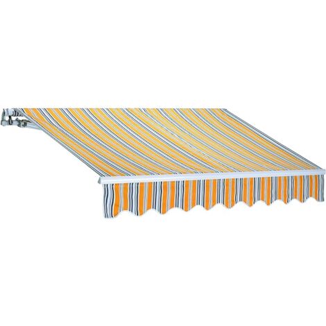 Garden Friend Quadratische Stabmarkise 200x250 gelb gestreift