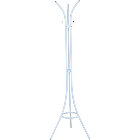 King Home Stahl-Garderobe 48x175 cm weiß