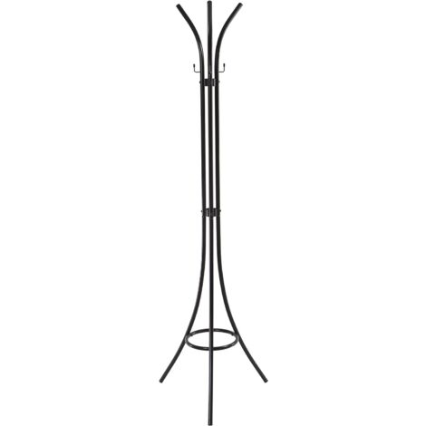King Home Stahl-Garderobe 48x175 cm schwarz
