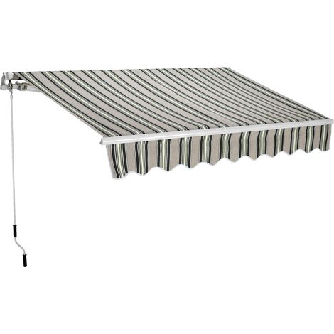 Garden Friend Quadratische Stabmarkise D. 200 L. 300 Farbe - Riga Verde
