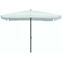 Garden Friend Rechteckiger Sonnenschirm 2x3x2,4h m weiß