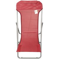 Gartenfreund Strand Liegestuhl aus Stahl 45x72x70h cm Farbe Rot
