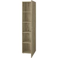 King Home CABINET 1 TÜR + 4 Einlegeböden 45x45x195 cm Eiche