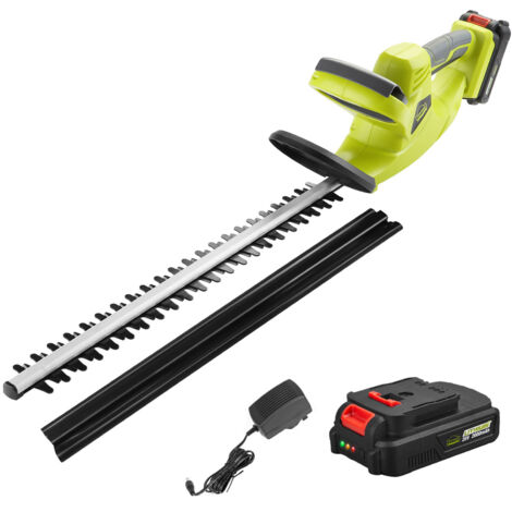 Dewinner – Taille-haie électrique 20V – Lame asymétrique 650 mm – Coupe jusqu'à 16 mm – Avec batterie 2.0Ah et chargeur – Poignée ergonomique