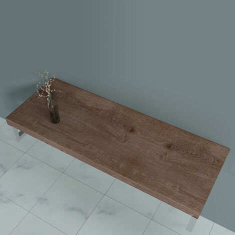 doporro® Soporte para lavabos 45x140cm consola para lavabos en roble incluye soportes de consola