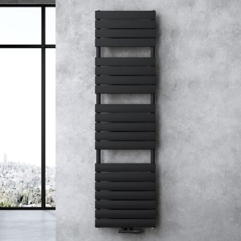 doporro Calefacción de baño 180x60cm Radiador de panel antracita para conexión central horizontal de una capa