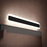 doporro Lámpara de Baño LED para Espejo 60cm Luz Baño Espejo 3000K-6000K Lámpara de Maquillaje Regulable 3 Colores Cromada 20W LumaRay