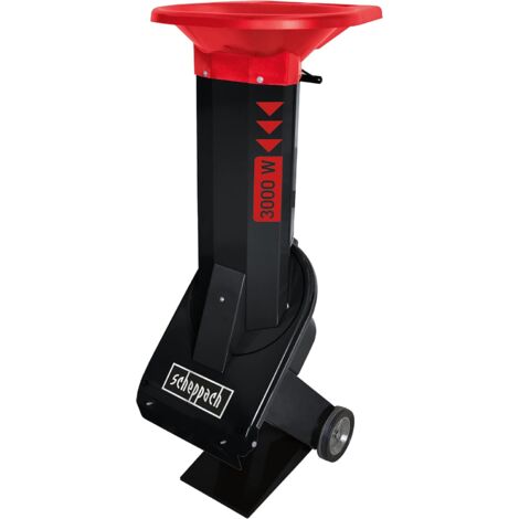 Scheppach Broyeur de végétaux BIOSTAR 3000 - Raccordement 400V - 3500W - Branche Ø50mm - Ouverture de remplissage 130 x 160 mm - Made in Germany - Dispositif de déplacement inclus - Broyeur à couteaux