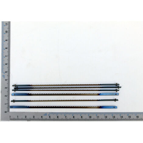 Scheppach - Lames pour Scies à Chantourner 135x3x0,5mm I Lot de 6 - 10 dents I Convient parfaitement au bois