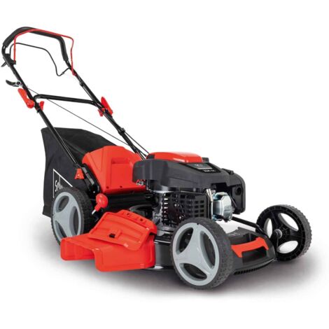 Scheppach Tondeuse thermique autotractée MS225-53 - Moteur 6 CV / 4,4 kW - Largeur de coupe 53 cm - Hauteur de coupe réglable - Panier 65 l - Fonctions mulching et nettoyage - Ejection latérale (1/5)