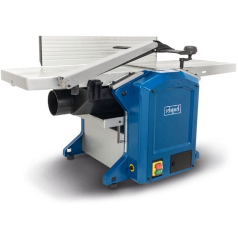 Scheppach Raboteuse & Dégauchisseuse compacte HMS1250 - Puissance 1800W -  2 fers en acier rapide - Largeur de rabotage 305mm - Hauteur de passage 120mm - Régime de l'arbre 9000-1min