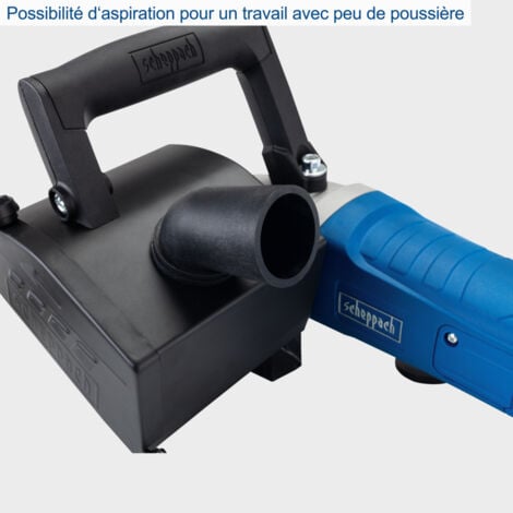 Scheppach Décapeur à rouleaux MRS1300 - Surfaceuse extérieure - 1300 W - Vitesse réglable - Brosse métallique + brosse synthétique incluses - Ponceuse polisseuse - Surfaceuse - Ponceuse à satiner