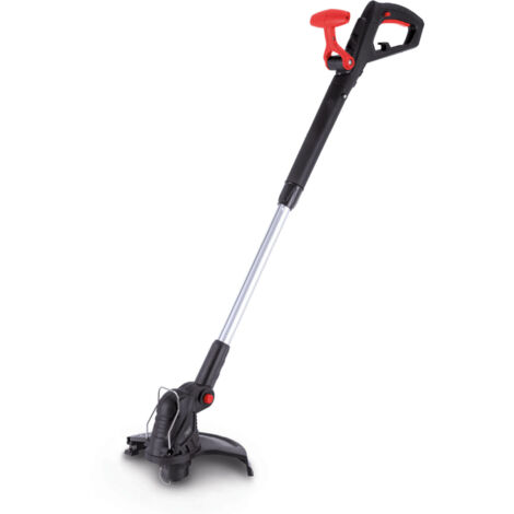 Scheppach Coupe-bordures électrique EGT350 – 350 W – 230 - 240 V / 50 Hz – Largeur de coupe 250 mm – Guidon télescopique en continu de 30 cm – Tête de coupe à 5 positions