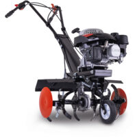 Scheppach Motobineuse thermique MTP560 – Moteur à essence 4 temps 3,7 CV – 2,7 kW – 150 cm3 – Largeur de travail 560 mm – Profondeur de travail 260 mm – Guidon réglable