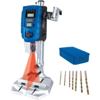 Scheppach Perceuse à colonne DP60SE – 710 W – Vitesses variables 170-880/490-2600 min-1 – Course de perçage 100 mm – Ecran digital – Lumière LED et laser – Mandrin 1,5-13 mm – Jeu de forets
