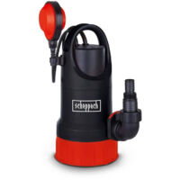 Scheppach Pompe combinée pour eaux claires et usées DWP750 - 750W - débit 20000 L/h - hauteur de refoulement max 8 m - immersion max 7 m